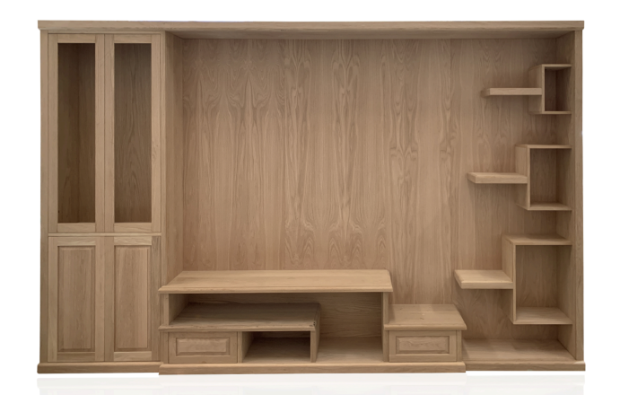 Tasmanian Oak Timber Book Case - Custom Timber Furniture - Golden Wood Furniture